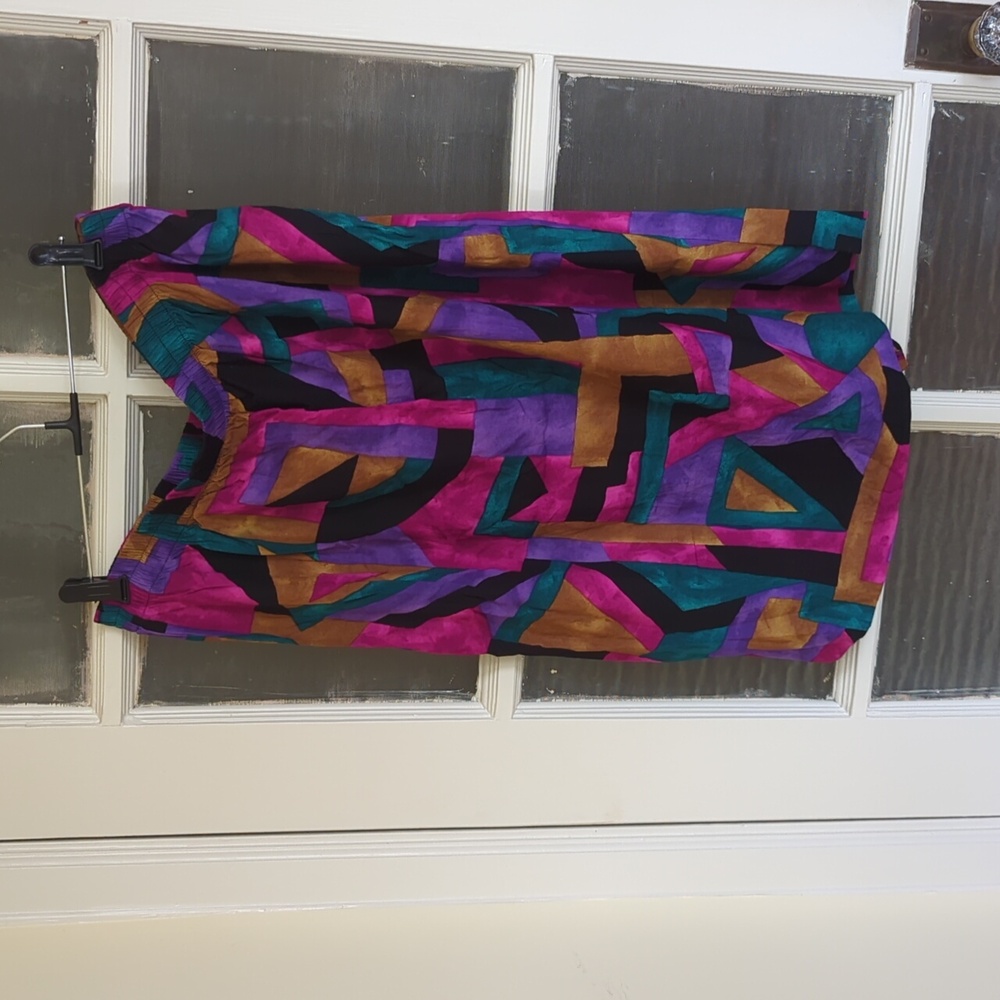 Jeffrey & Dara Purple Patterned Skirt